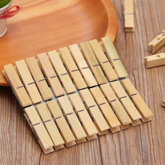 Wooden Laundry Tweezers 20 pieces 